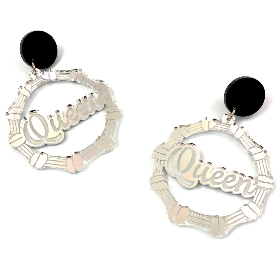 haus_of_dizzy_queen_bambo_1.webp Bamboo Hoops | Earrings^Haus Of Dizzy 'Queen' Bamboo Hoops