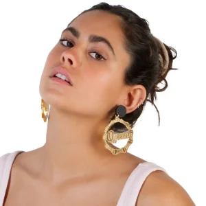 Bamboo Hoops | Earrings^Haus Of Dizzy 'Queen' Bamboo Hoops