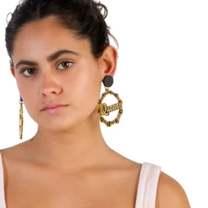 Bamboo Hoops | Earrings^Haus Of Dizzy 'Queen' Bamboo Hoops