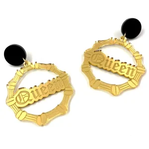 Bamboo Hoops | Earrings^Haus Of Dizzy 'Queen' Bamboo Hoops