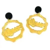 Earrings^Haus Of Dizzy 'Queer' Bamboo Hoops