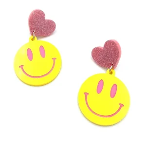 Earrings^Haus Of Dizzy 'Sh*t Happens' Smiley Earrings ?