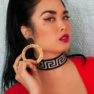 Earrings^Haus Of Dizzy 'Slay' Mirrored Hoops