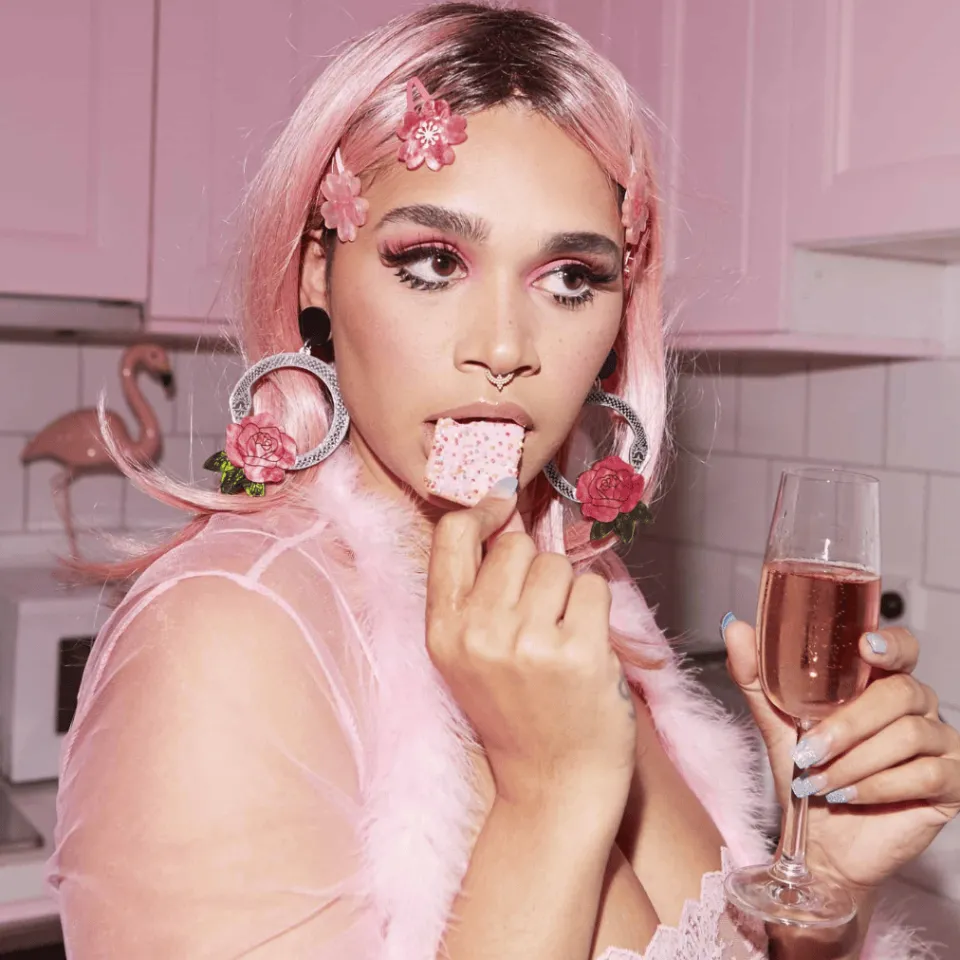haus_of_dizzy_snake_rose__1.webp Earrings^Haus Of Dizzy 'Snake Rose' Hoop Earrings