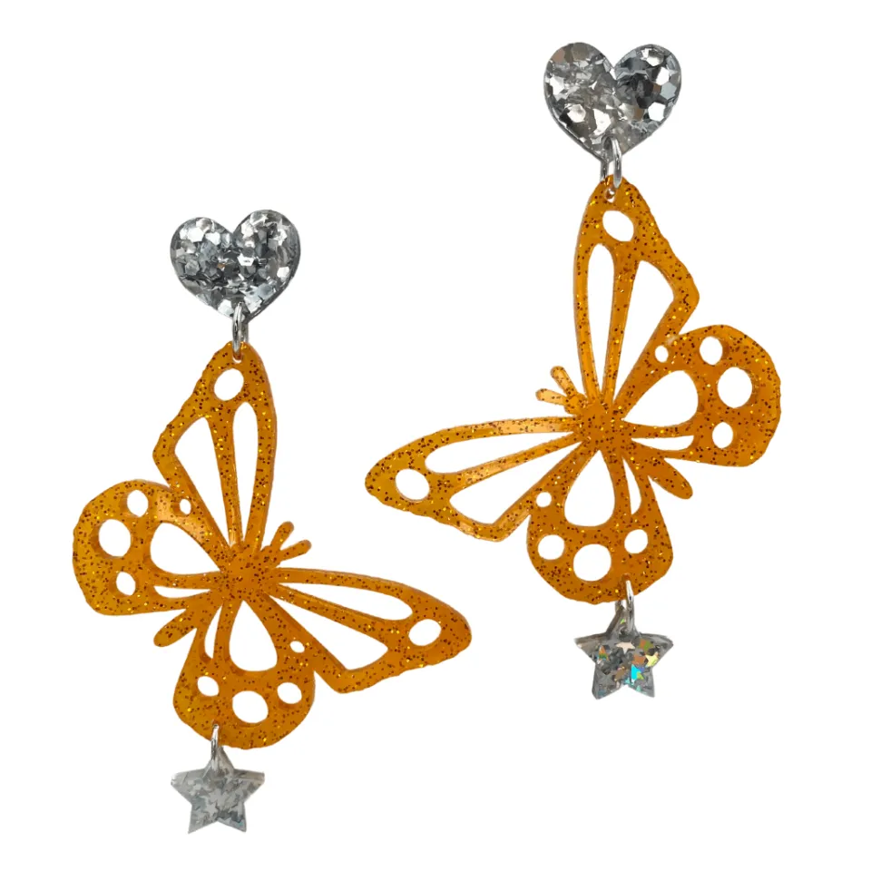 haus_of_dizzy_sparkle_but_1.webp Earrings^Haus Of Dizzy Sparkle Butterfly Charmed Earrings