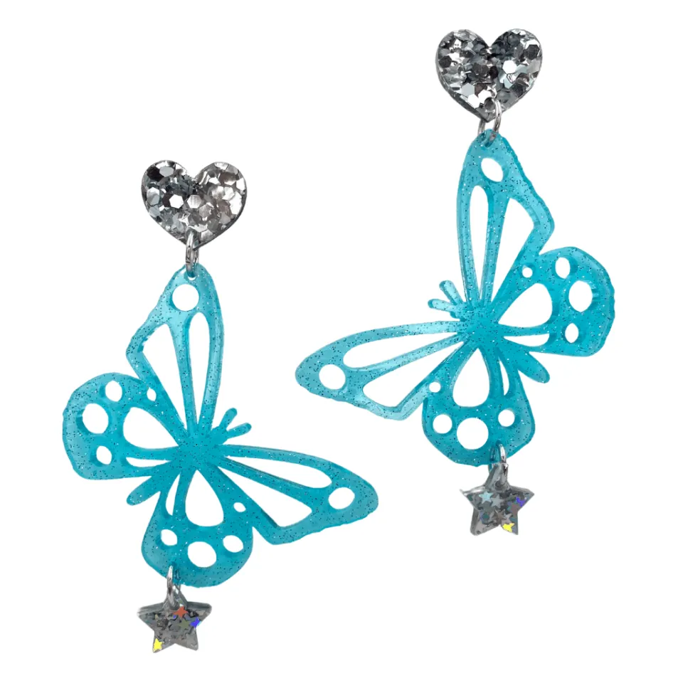 haus_of_dizzy_sparkle_but_2.webp Earrings^Haus Of Dizzy Sparkle Butterfly Charmed Earrings