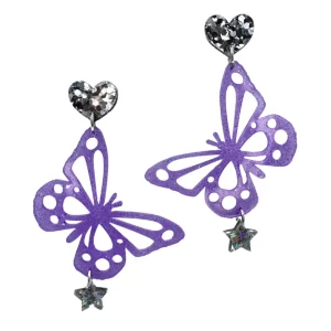 Earrings^Haus Of Dizzy Sparkle Butterfly Charmed Earrings