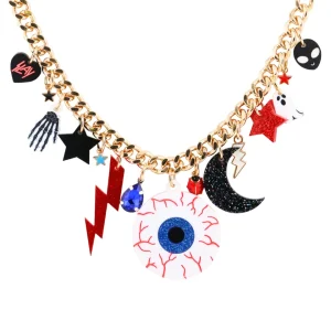 Necklaces^Haus Of Dizzy 'Spooky Eye' Charm Necklace
