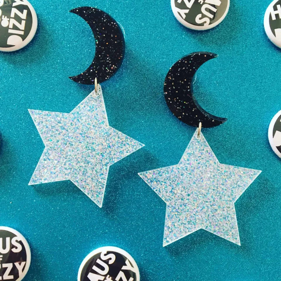 haus_of_dizzy_starry_moon_0.webp Earrings^Haus Of Dizzy 'Starry Moon' Earrings