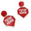 Earrings^Haus Of Dizzy 'Stop Adani/Fuck Adani' Earrings