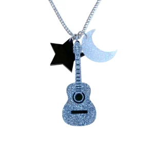 Necklaces^Haus Of Dizzy 'Superstar Guitar' Charm Necklace