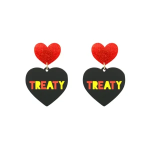 Earrings^Haus Of Dizzy 'Treaty' Heart Earrings