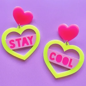 Earrings^Haus Of Dizzy 'Two Extremes' Heart Earrings