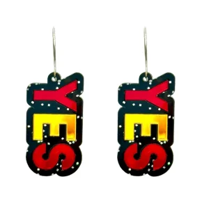 Stacked Earrings | Earrings^Haus Of Dizzy 'Vote Yes' Stacked Mirror Earrings Gold