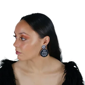 Earrings^Haus Of Dizzy 'White Australia has a Black History' Earrings