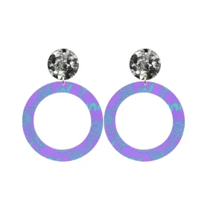 Earrings^Haus Of Dizzy 'Wiradjuri Yinaa' Neon Hoop Earrings