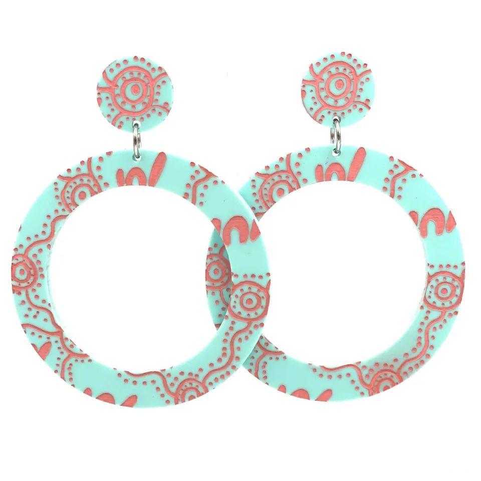 haus_of_dizzy_wiradjuri_y_2-1.webp Earrings^Haus Of Dizzy 'Wiradjuri Yinaa' Hoop Earrings
