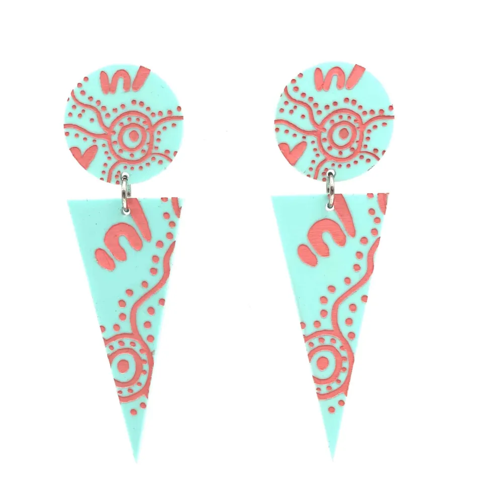 haus_of_dizzy_wiradjuri_y_2.webp Earrings^Haus Of Dizzy 'Wiradjuri Yinaa' Cone Earrings