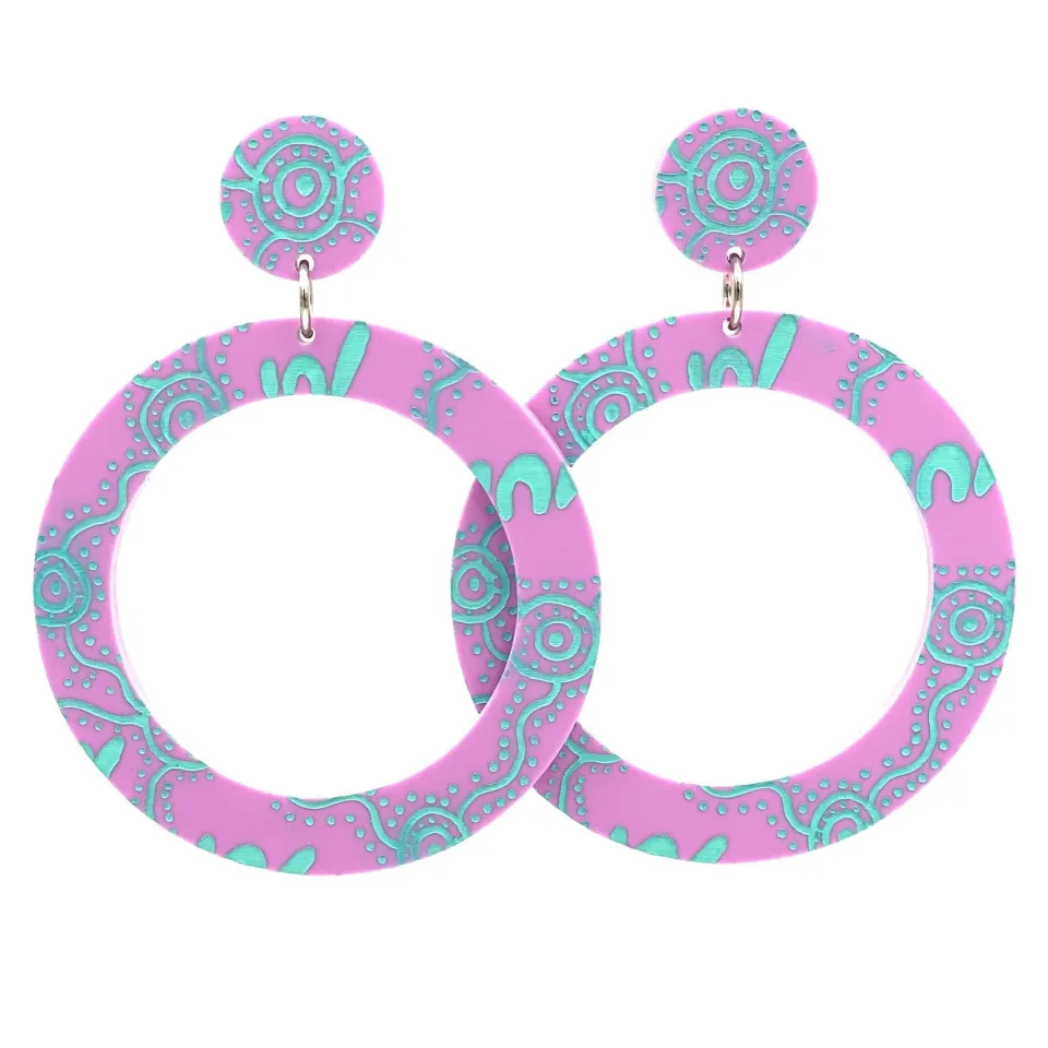 haus_of_dizzy_wiradjuri_y_5-1.webp Earrings^Haus Of Dizzy 'Wiradjuri Yinaa' Hoop Earrings
