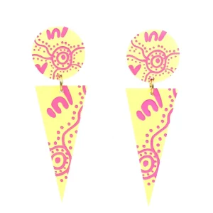 Earrings^Haus Of Dizzy 'Wiradjuri Yinaa' Cone Earrings