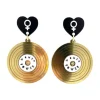 Earrings^Haus Of Dizzy 'Women Power' Gold Records Earrings
