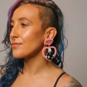 Earrings^Haus Of Dizzy x Roxxi's Poolroom 'Kilroy' Barbie Heart Earrings