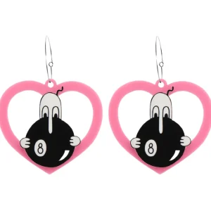 Earrings^Haus Of Dizzy x Roxxi's Poolroom 'Kilroy' Barbie Heart Earrings