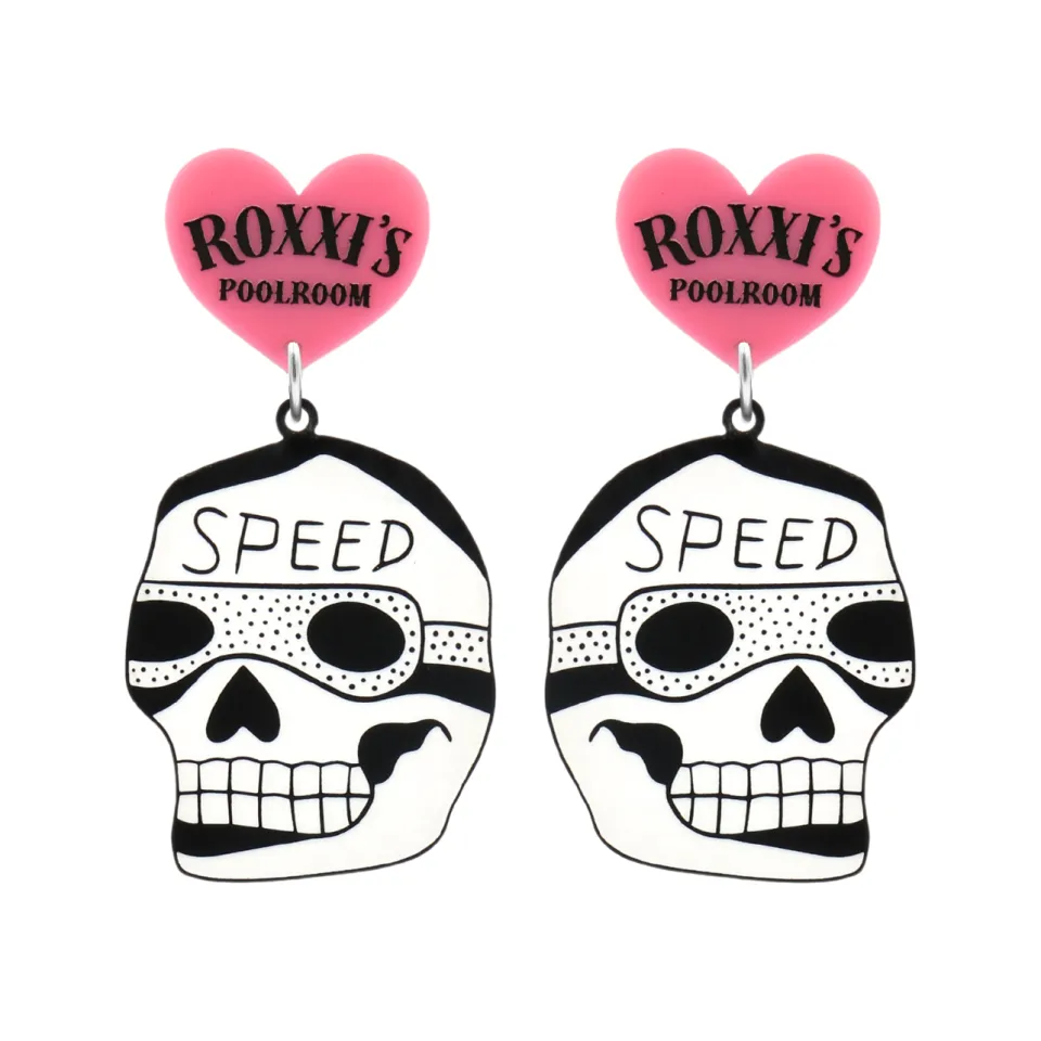 haus_of_dizzy_x_roxxis_po_3-4.webp Earrings^Haus Of Dizzy x Roxxi's Poolroom 'Speed Skull' Earrings