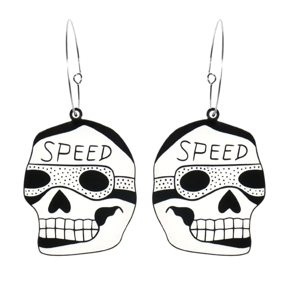 haus_of_dizzy_x_roxxis_po_5.webp Earrings^Haus Of Dizzy x Roxxi's Poolroom 'Speed Skull' Earrings
