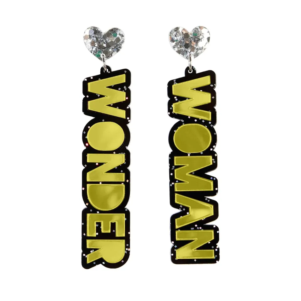 wonder_woman_stacked_earr_2.webp Stacked Earrings | Earrings^Haus Of Dizzy Wonder Woman Stacked Earrings