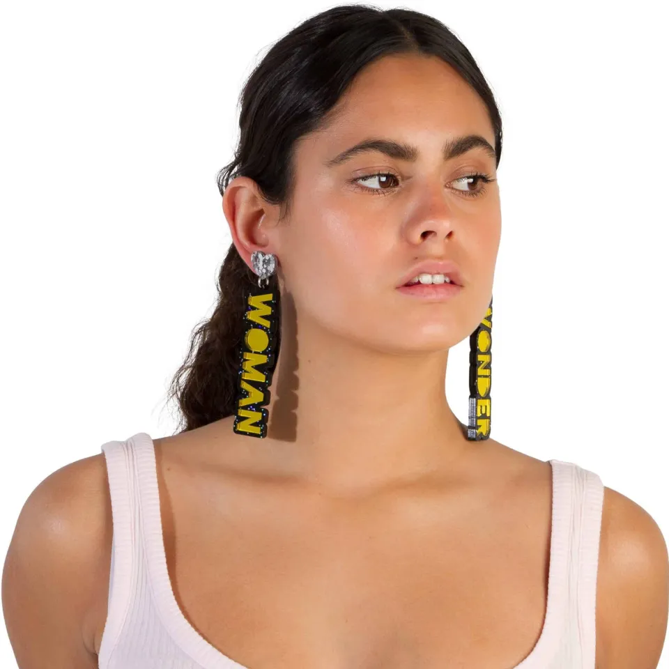 wonder_woman_stacked_earr_4.webp Stacked Earrings | Earrings^Haus Of Dizzy Wonder Woman Stacked Earrings