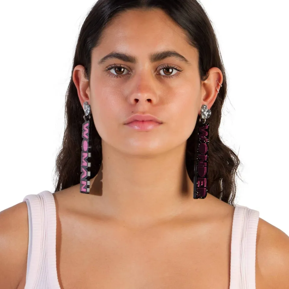 wonder_woman_stacked_earr_6.webp Stacked Earrings | Earrings^Haus Of Dizzy Wonder Woman Stacked Earrings